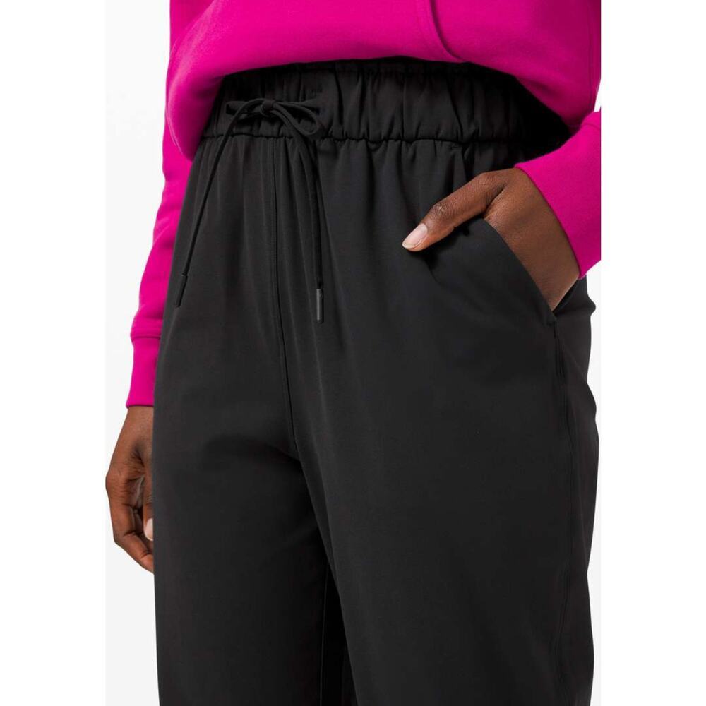 Lululemon Keep Moving Ankle Jogger Pant size 4 Black High Rise Drawstring - Picture 3 of 10